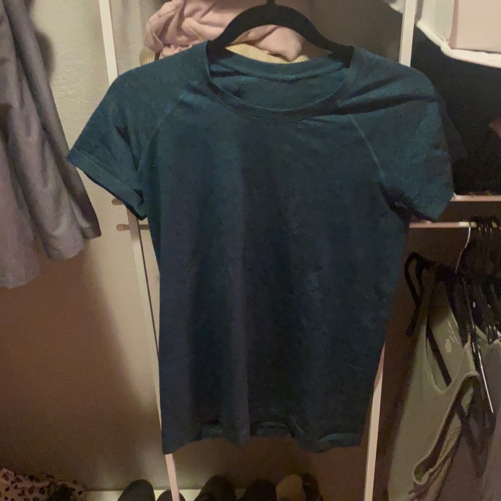 Spandex lulu short sleeve top